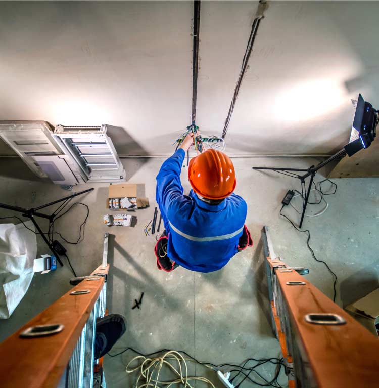 Electrical-Outlet-Installation commercial 240V receptacle wiring for EV charger installation business property